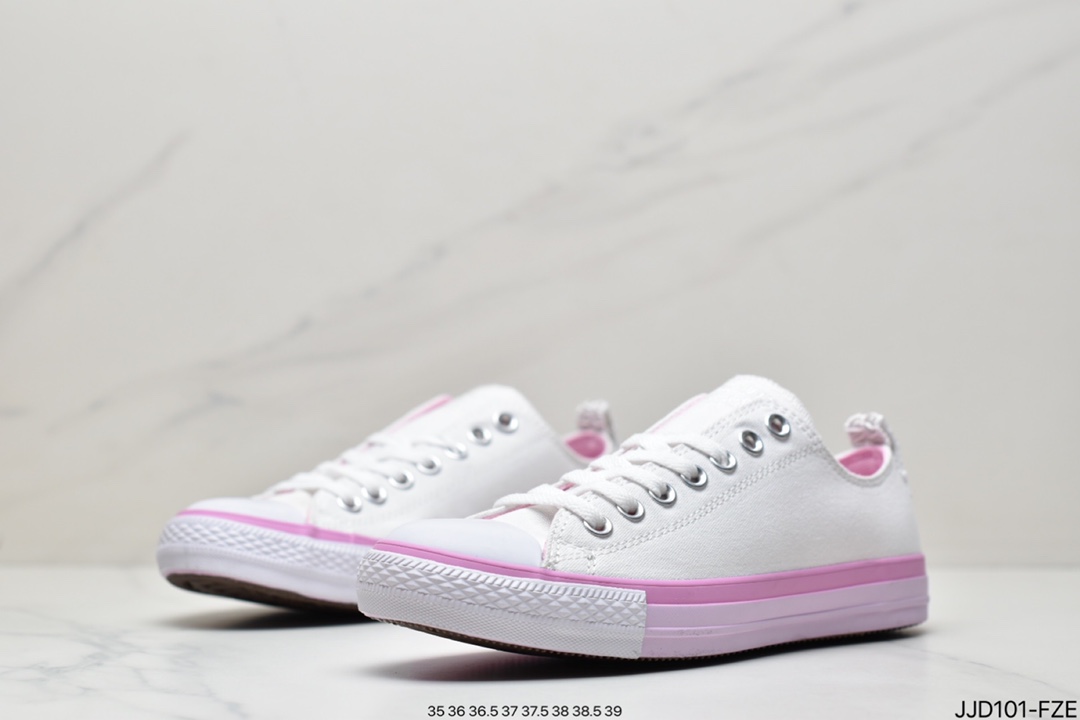 Converse All Star Summer Fresh Low-Top Sneakers A00544C #freshpinkoutsole