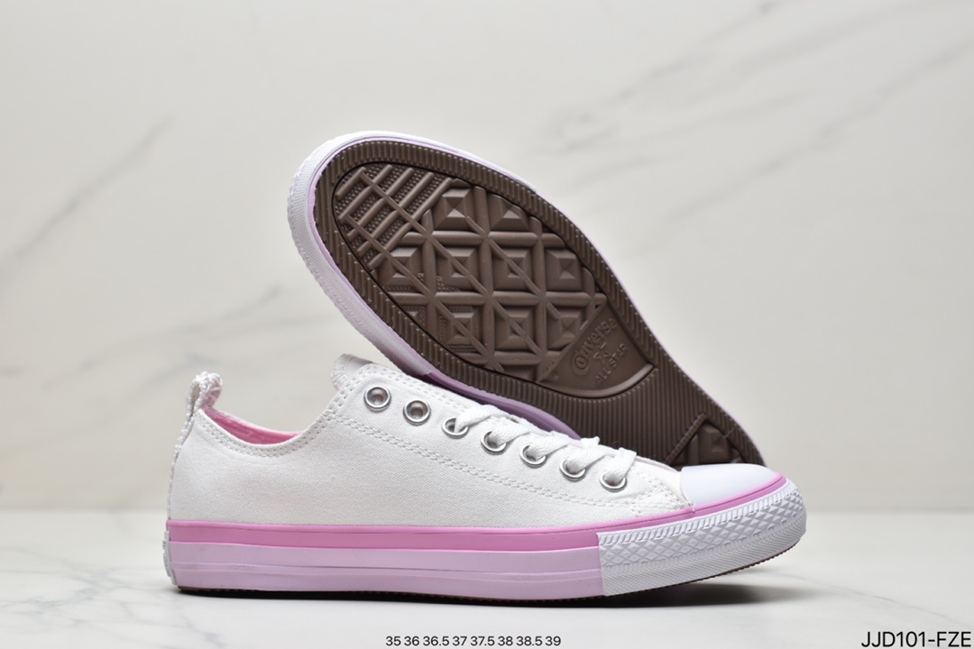 Converse All Star Summer Fresh Low-Top Sneakers A00544C #freshpinkoutsole