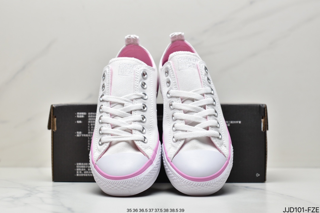 Converse All Star Summer Fresh Low-Top Sneakers A00544C #freshpinkoutsole