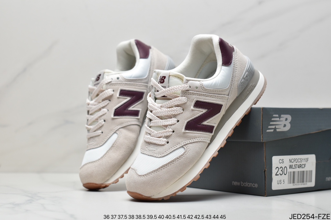 New Balance WL574 Retro Athleisure Running Shoes