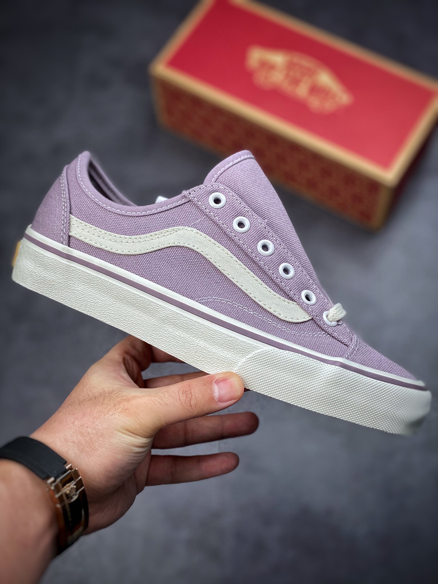 Vans Style 36 Deconsf Vans official outlet eco-friendly taro purple net red popular men's and women's canvas shoes