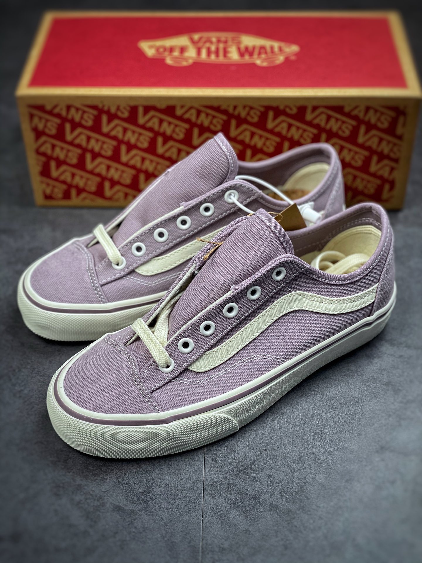 Vans Style 36 Deconsf Vans official outlet eco-friendly taro purple net red popular men's and women's canvas shoes