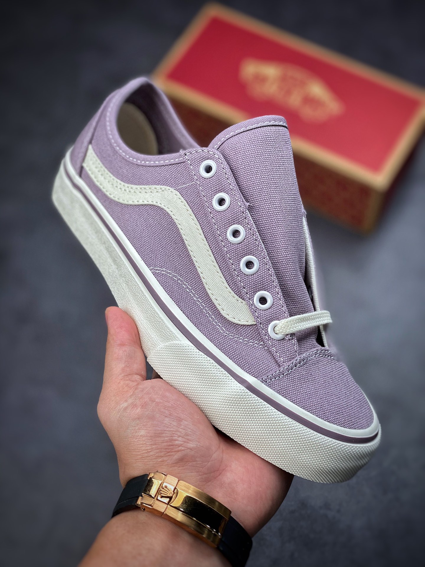 Vans Style 36 Deconsf Vans official outlet eco-friendly taro purple net red popular men's and women's canvas shoes