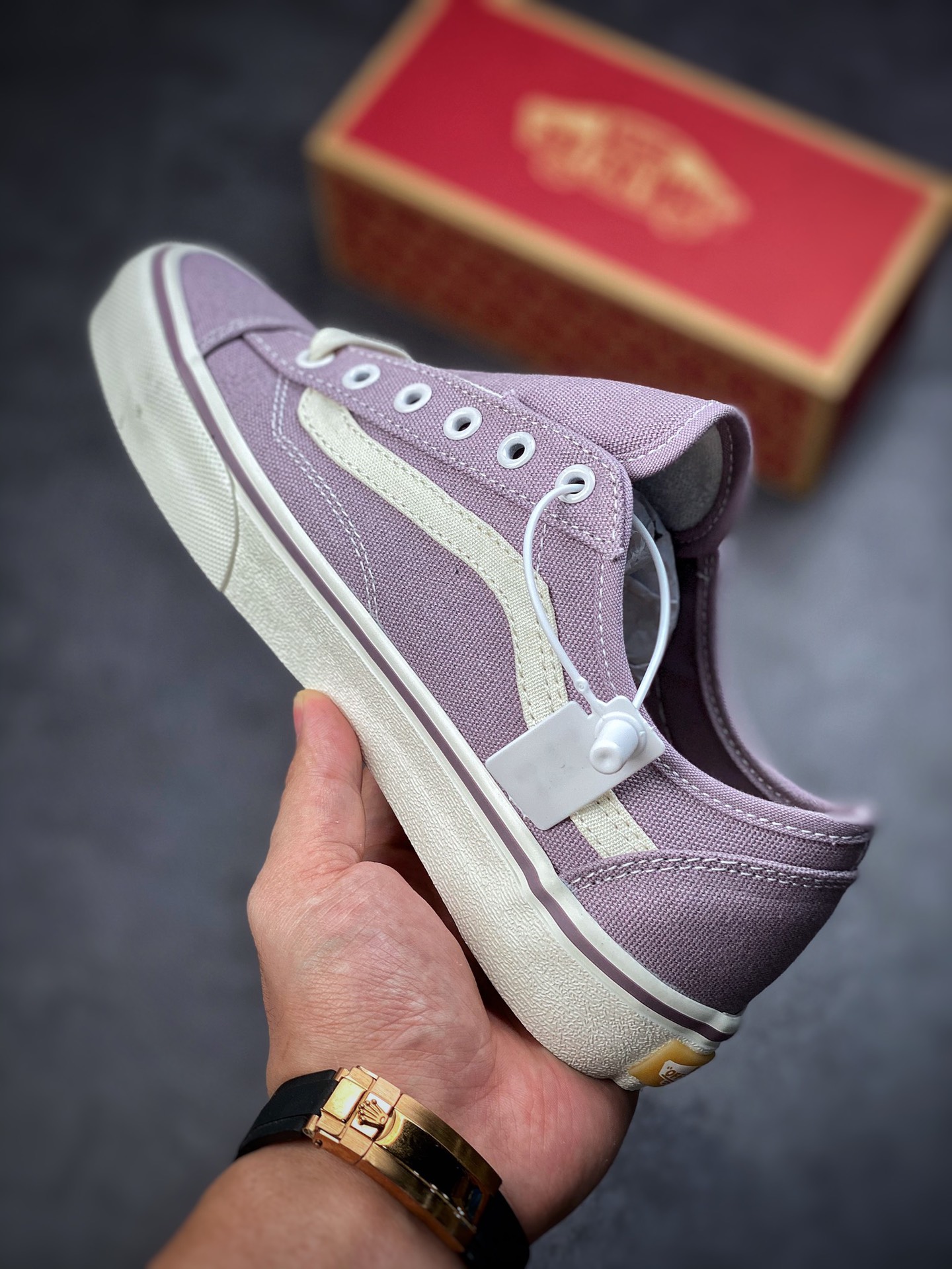 Vans Style 36 Deconsf Vans official outlet eco-friendly taro purple net red popular men's and women's canvas shoes