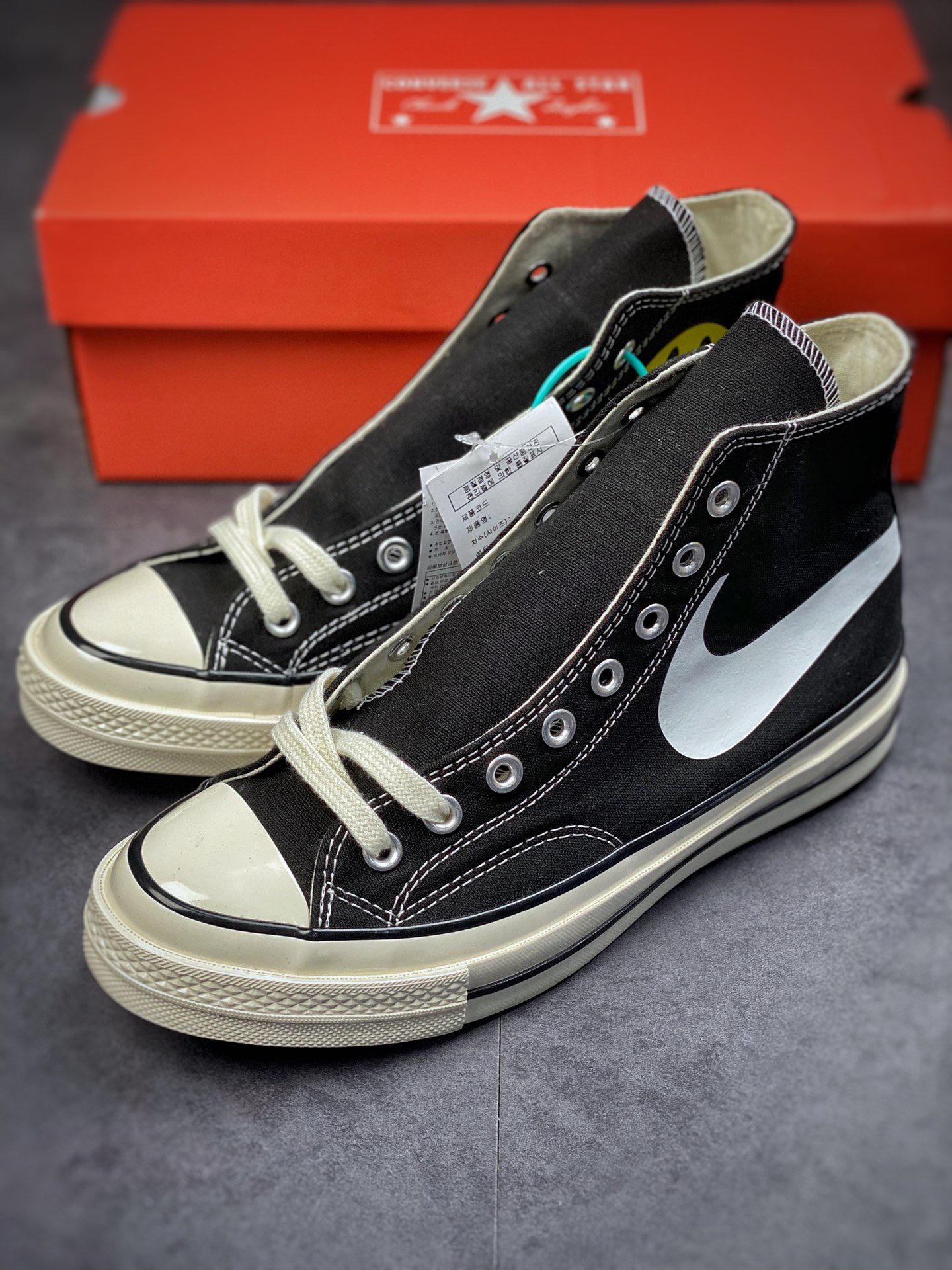 Chinatown Market x Nike x Converse Chuck Taylor All Star 1970s High-Top Vulcanized Sneakers