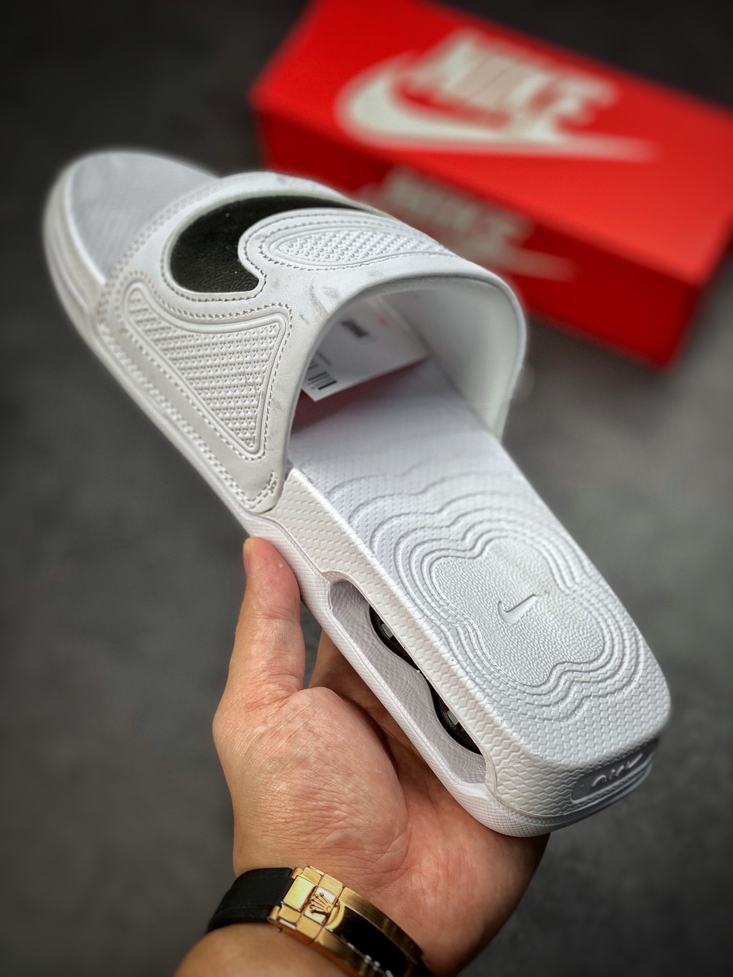 140 Nike Air Max Cirro Masculino Slide”Bone/Black/Sliver”室外篮球气垫休闲运动凉拖鞋 DC1460-002