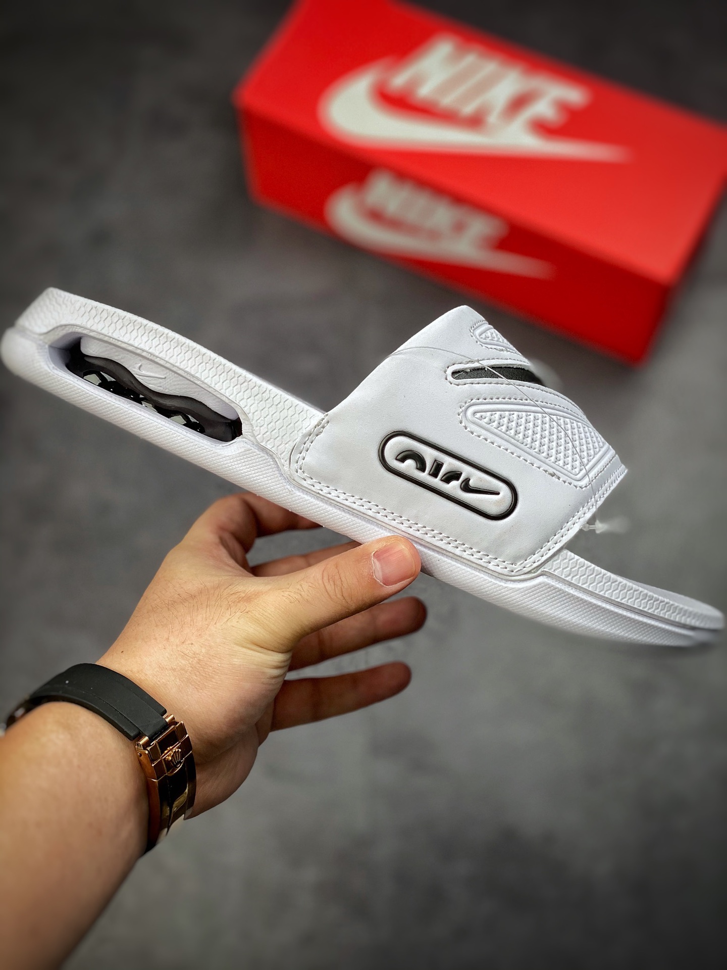 140 Nike Air Max Cirro Masculino Slide”Bone/Black/Sliver”室外篮球气垫休闲运动凉拖鞋 DC1460-002