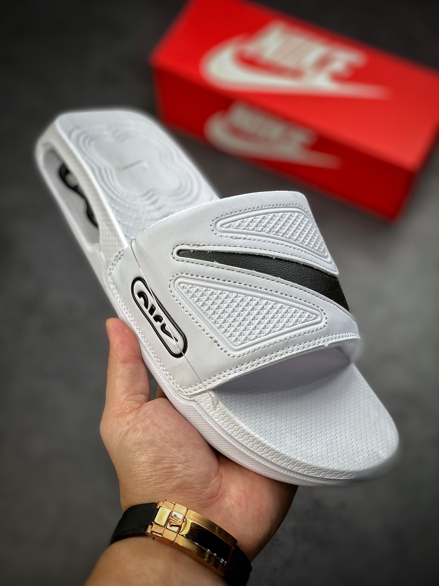 140 Nike Air Max Cirro Masculino Slide”Bone/Black/Sliver”室外篮球气垫休闲运动凉拖鞋 DC1460-002