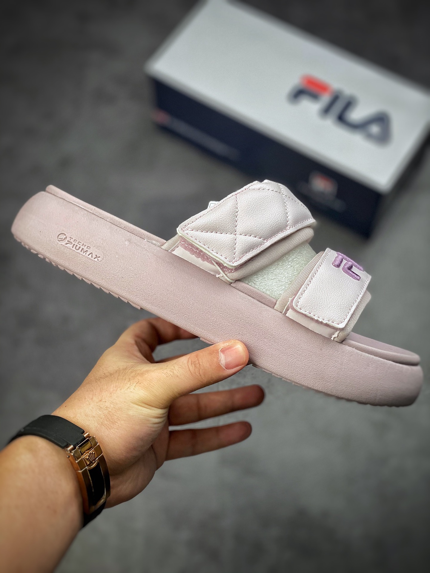 FILA Modern Series Women's Slippers Donuts 2022 Summer New F12W221503FGA