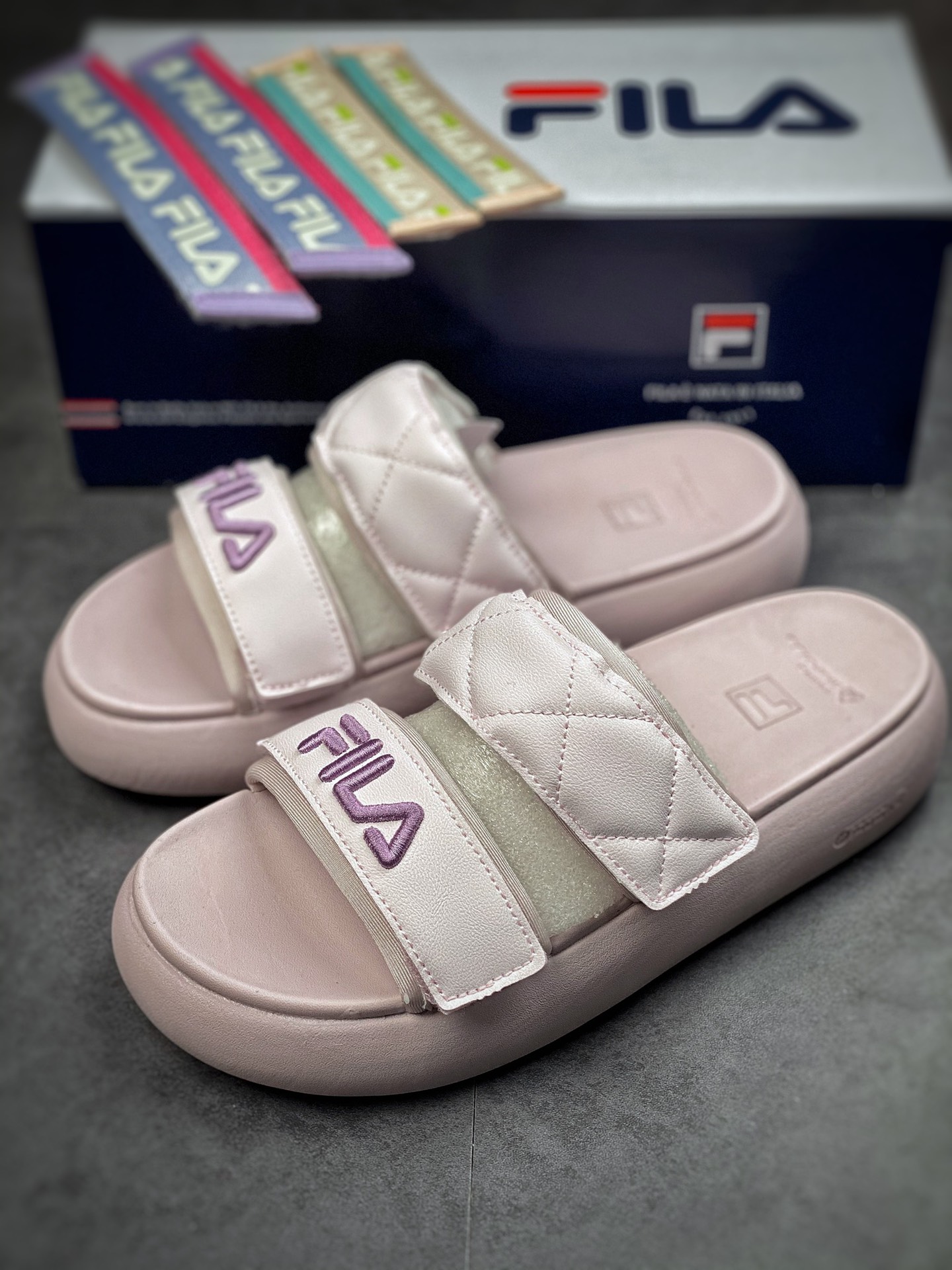 FILA Modern Series Women's Slippers Donuts 2022 Summer New F12W221503FGA