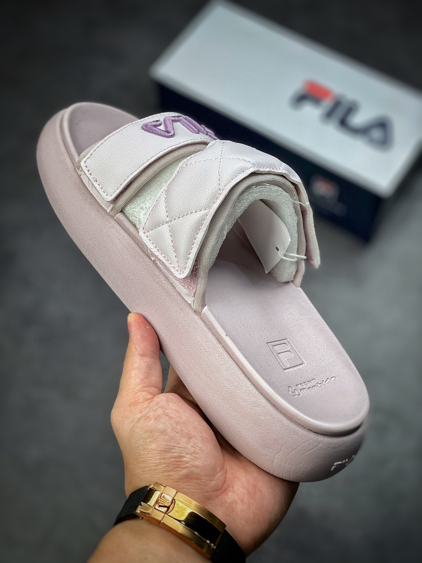 FILA Modern Series Women's Slippers Donuts 2022 Summer New F12W221503FGA