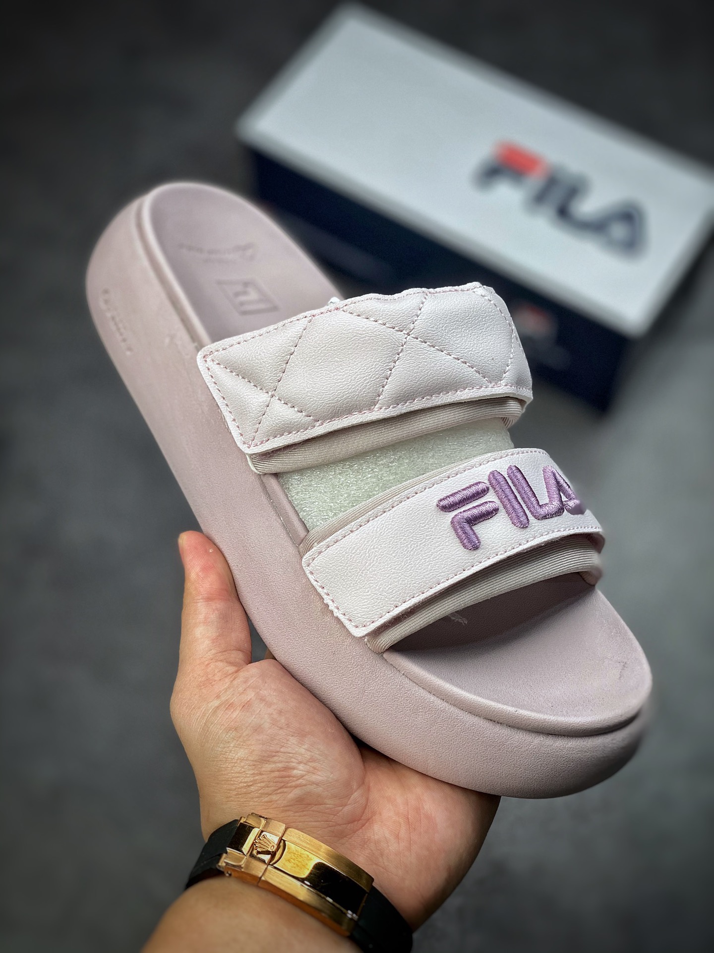 FILA Modern Series Women's Slippers Donuts 2022 Summer New F12W221503FGA