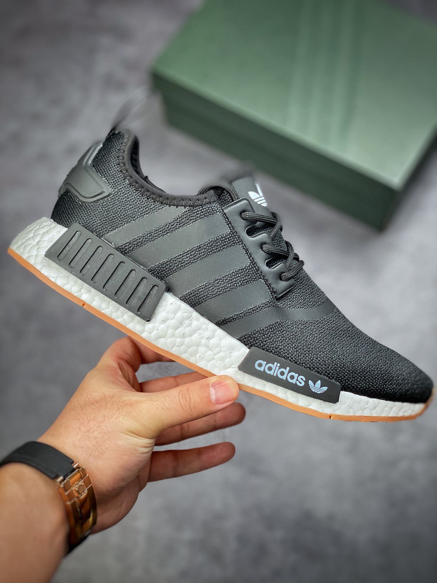 Adidas NMD _R1 Black and White Tiger Fight Version GZ9257