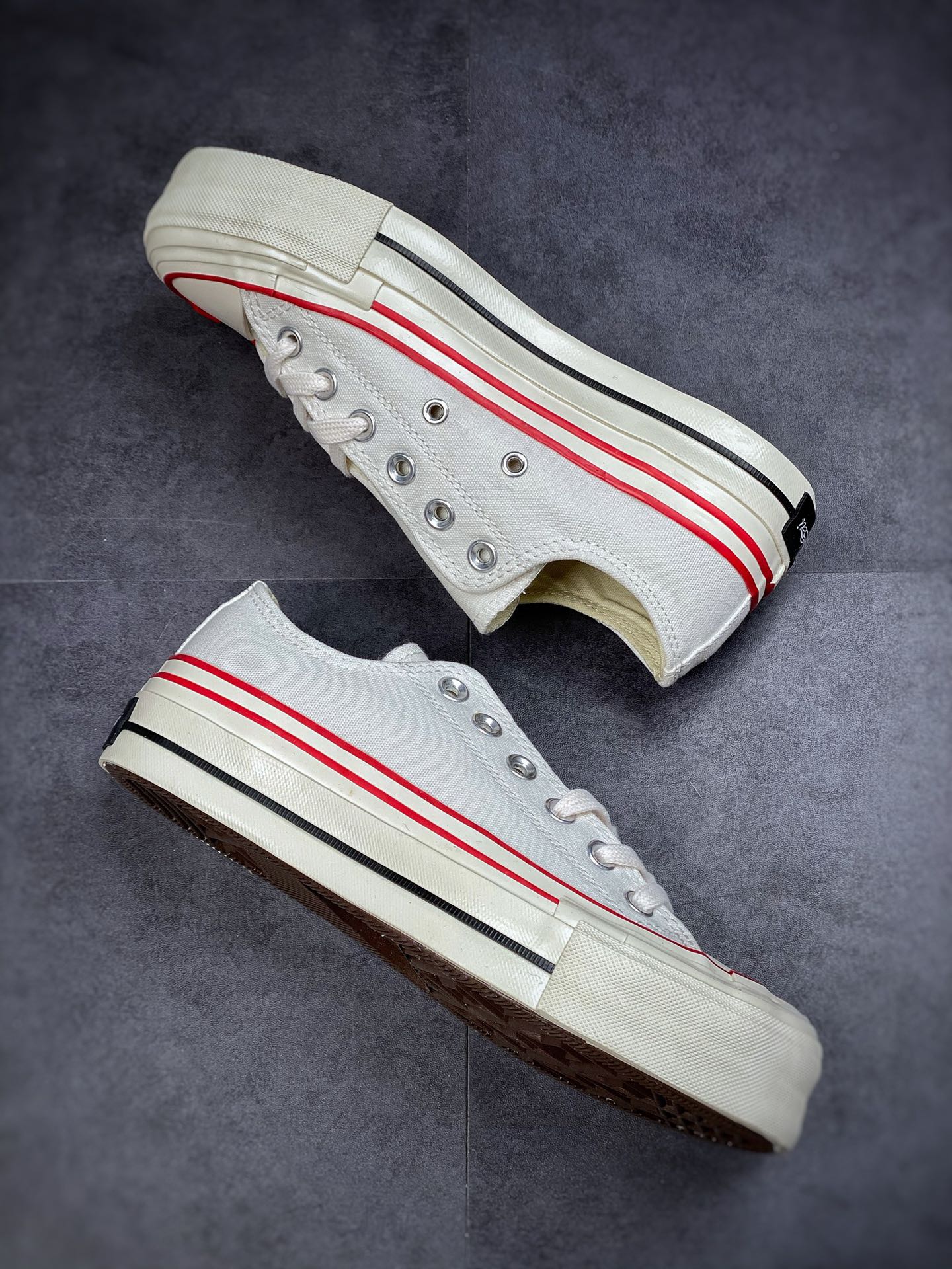 GOOD BAI Bai Jingting the same retro casual low-top canvas shoes BAFW0301