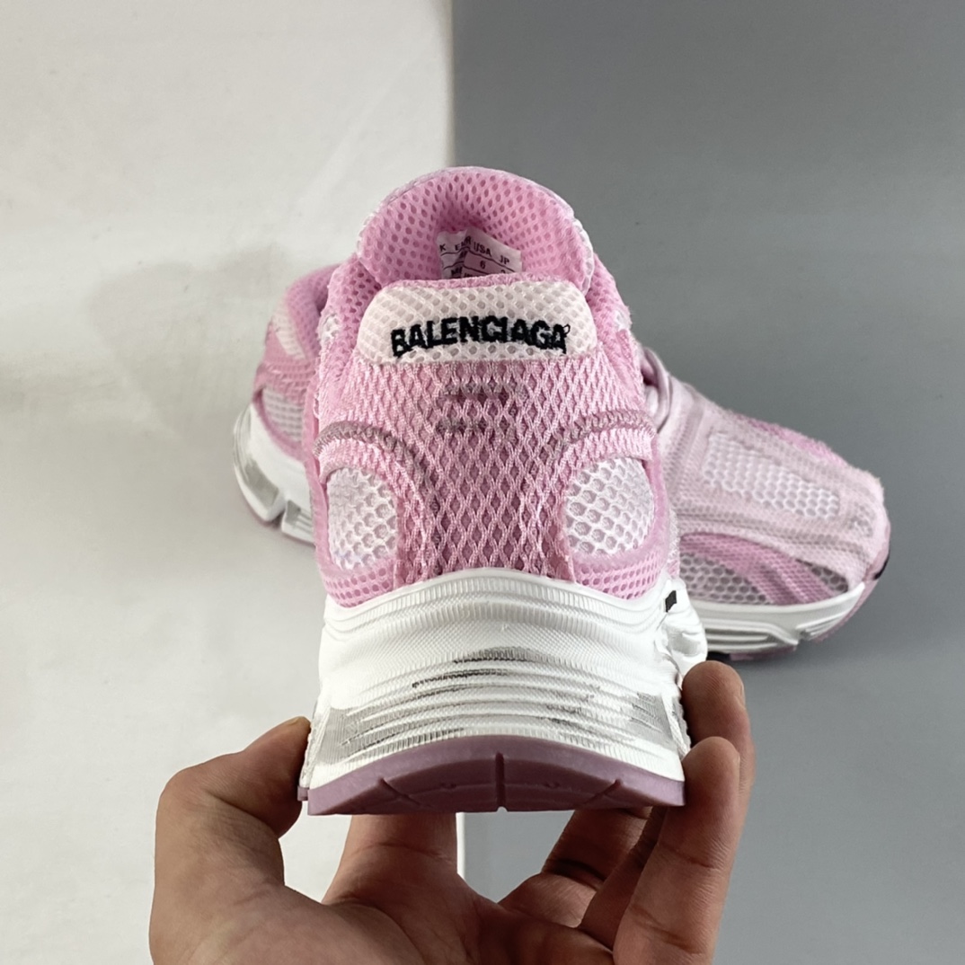 Balenciaga/ summer dad shoes/all white mesh breathable summer special thick sole increases