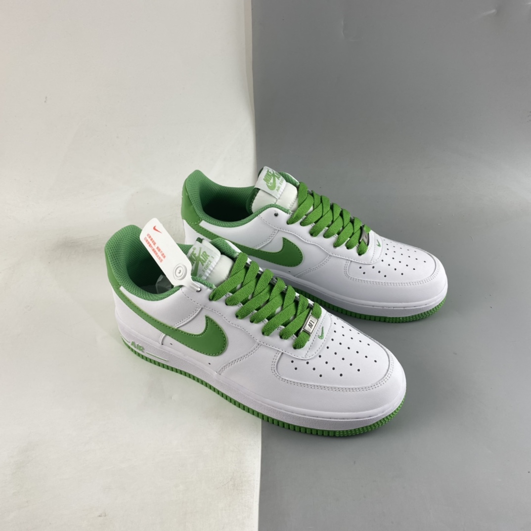 Nike Air Force 1'07 Low Lemon White Green Air Force One Head Layer Low Casual Sneakers DH7561-105