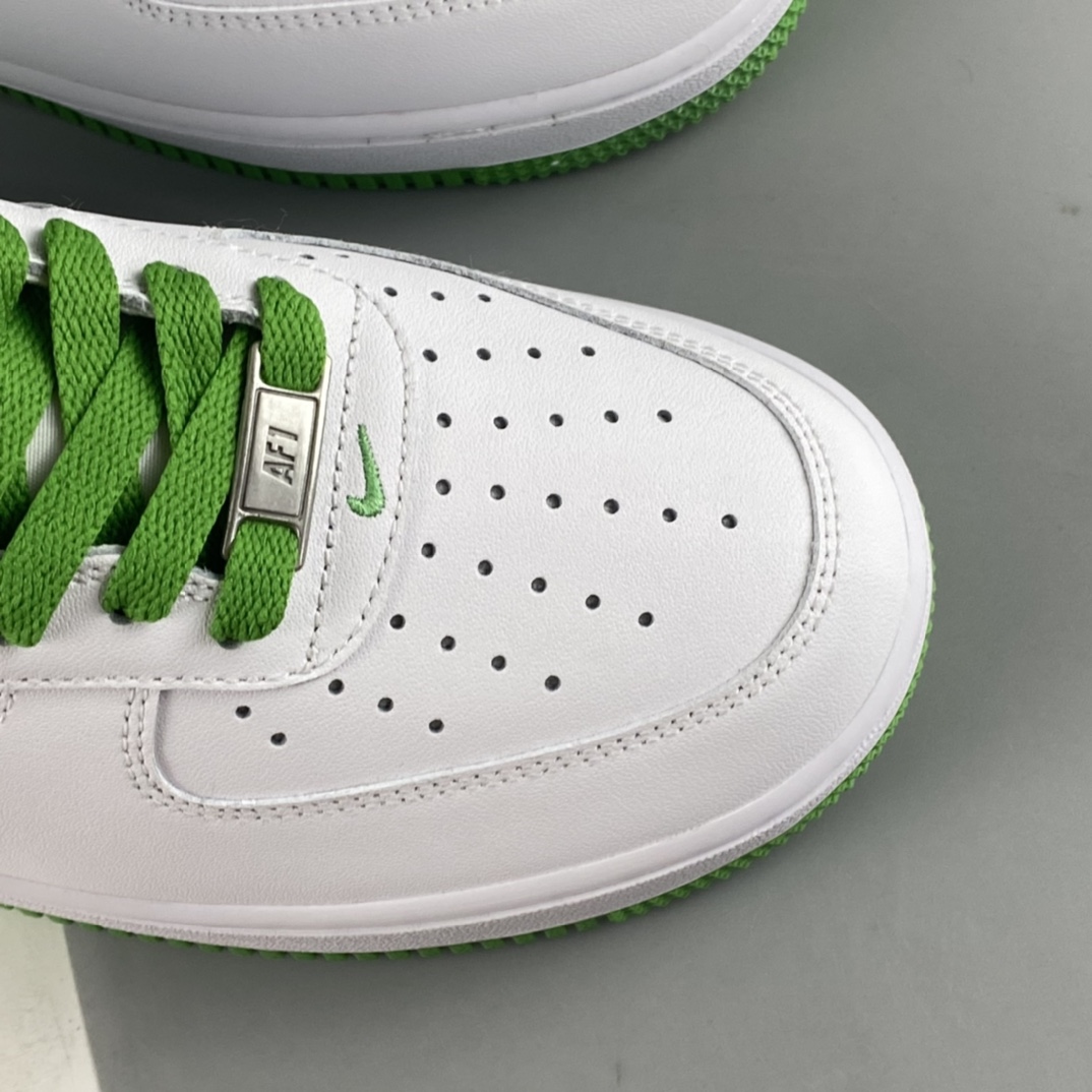Nike Air Force 1'07 Low Lemon White Green Air Force One Head Layer Low Casual Sneakers DH7561-105