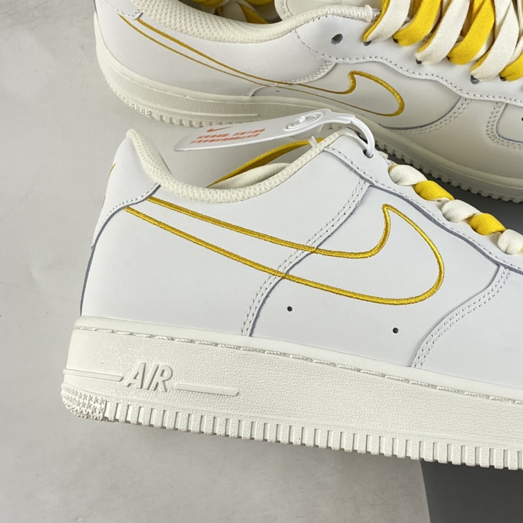 Nike Air Force 1'07 Low Beige Electric Embroidered Hook Air Force One Low Casual Sneakers CL6326-168