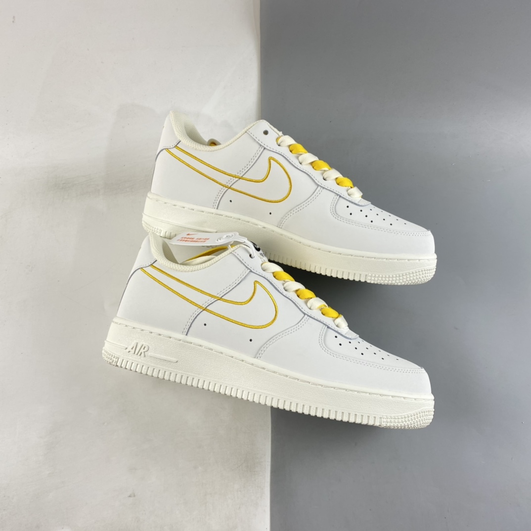 Nike Air Force 1'07 Low Beige Electric Embroidered Hook Air Force One Low Casual Sneakers CL6326-168