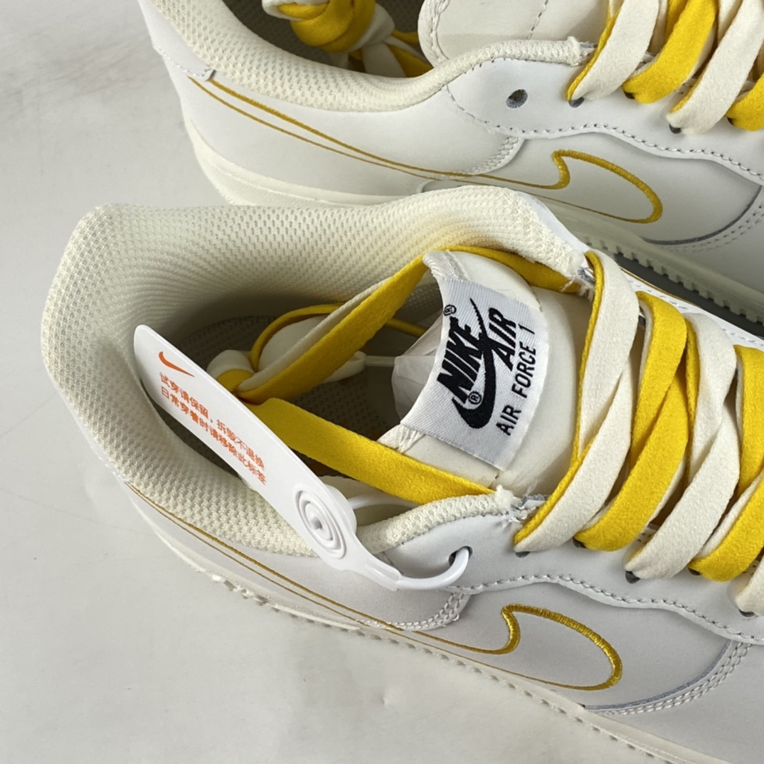 Nike Air Force 1'07 Low Beige Electric Embroidered Hook Air Force One Low Casual Sneakers CL6326-168