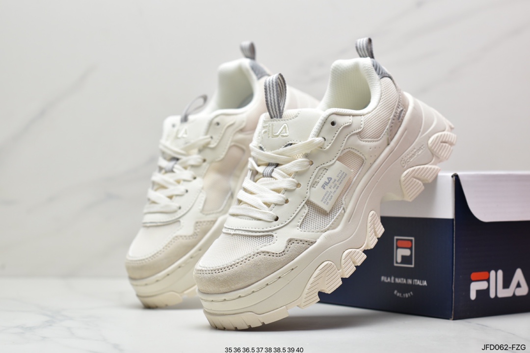 FILA official electrove 2 dad shoes women's shoes heightened spring new casual shoes fashion sports shoes