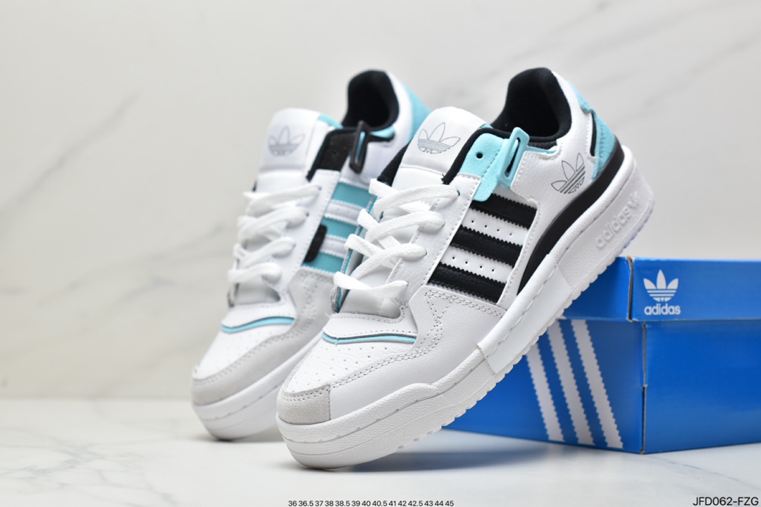 Adidas Clover Originals Forum 84 Low Roman Series Velcro Low Help