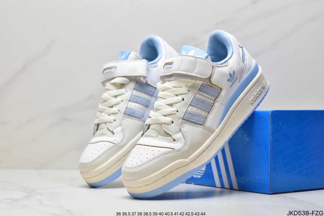 Adidas Clover Originals Forum 84 Low Roman Series Velcro Low Help