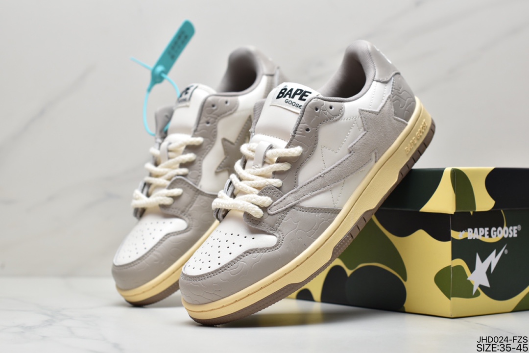 Japan's Harajuku trend brand A Bathing Ape BAPE Sk8 Sta Low SK8 series low-top casual sports skateboard shoes