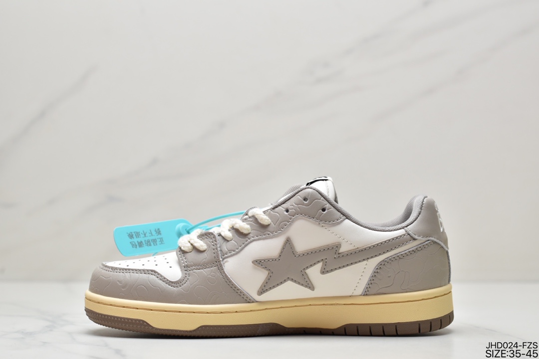 Japan's Harajuku trend brand A Bathing Ape BAPE Sk8 Sta Low SK8 series low-top casual sports skateboard shoes