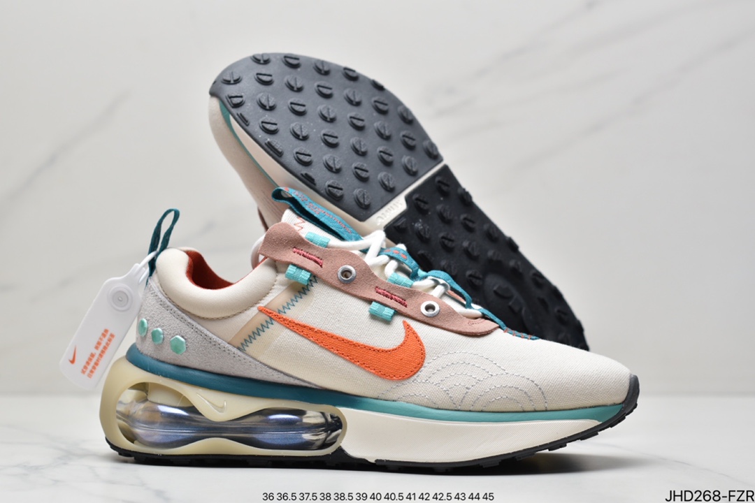 Nike NK Air Max 2021 Half Palm Air Cushion Sneakers The biggest highlight of the performance wind shoe is the new Air cushioning device on the sole and hollow foam midsole, which brings a lighter and softer foot feel. Size: 36 36.5 37.5 38 38.5 39 40 40.5 41 42 42.5 43 44 45 ID: JHD268-FZR