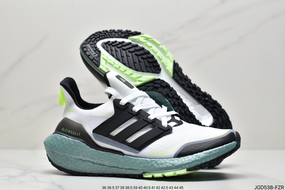 Adidas Ad Ultra Boost 21 Consortium Adidas New Thick Bottom Popcorn Running Shoes Compared with UB20 S23898