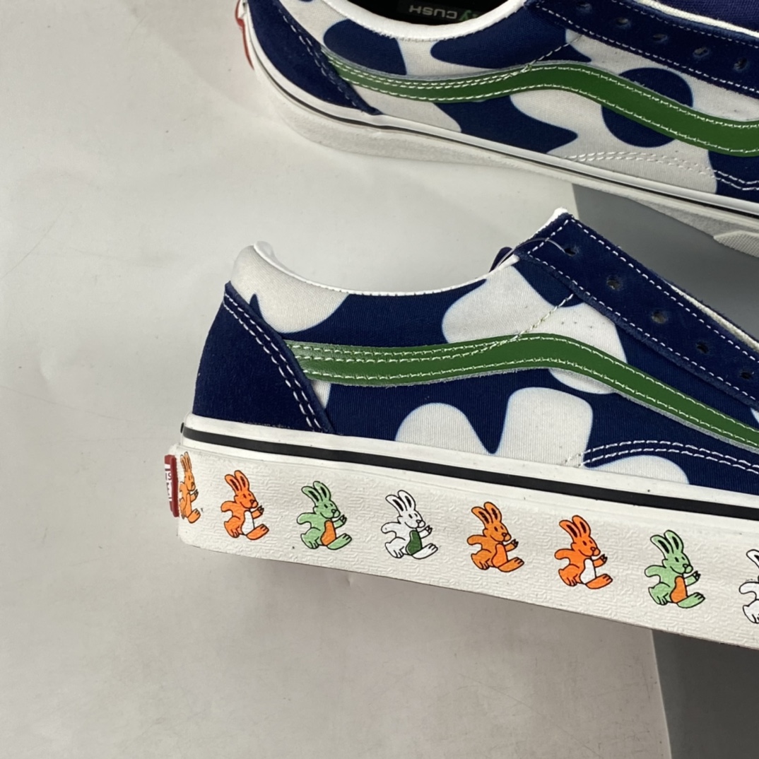 Vans Old Skool Vans official color-blocking rabbit print low-top sneakers VN0A5DYCB1U