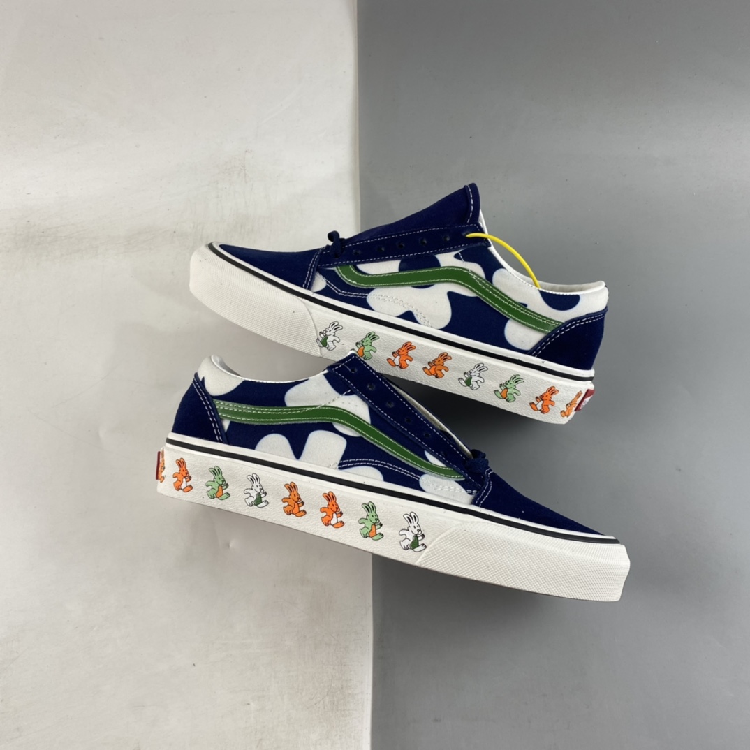 Vans Old Skool Vans official color-blocking rabbit print low-top sneakers VN0A5DYCB1U