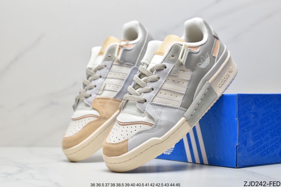 Adidas Adidas Clover Originals Forum 84 Low Roman Series Velcro Low Help