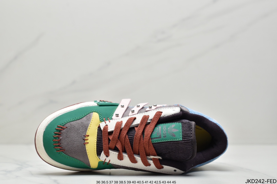 Melting Sadness x Adidas Clover Originals Forum 84 Low ”Karoro” Roman Collection Velcro Low Top