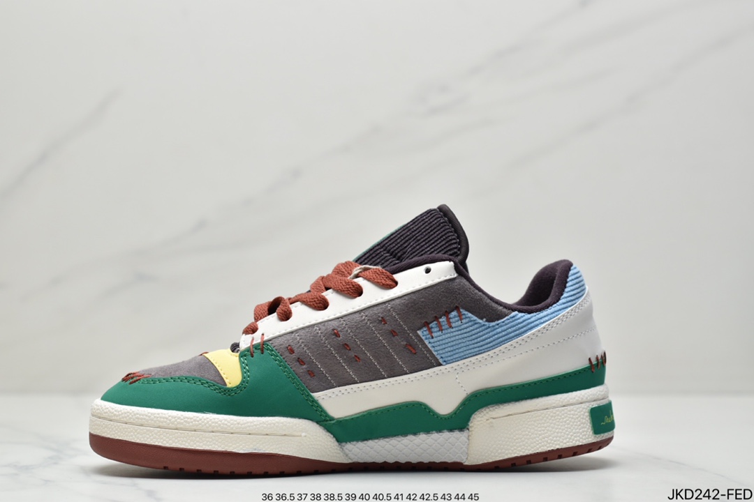 Melting Sadness x Adidas Clover Originals Forum 84 Low ”Karoro” Roman Collection Velcro Low Top