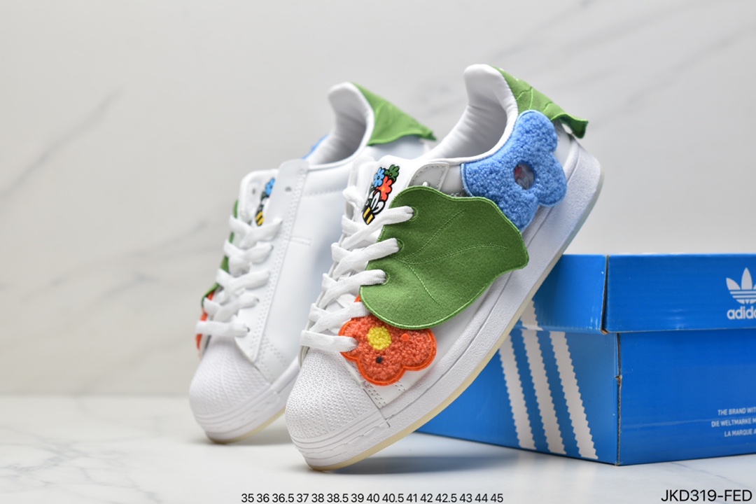 The new didas SUPERSTAR x Melting Sadness joint love shoes GZ2674