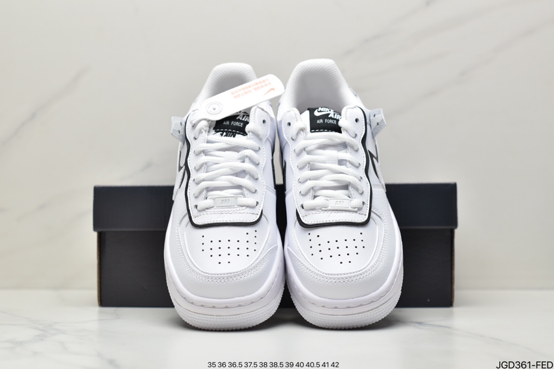 Nike Nike WMNS Air Force 1 Shadow Macaron Air Force One Lightweight High Low Top All-match Sneakers