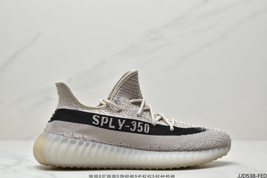 Adidas Adidas Yeezy Boost 350V2 Versatile Lightweight Popcorn Midsole Casual Sports Jogging Shoes GY7164