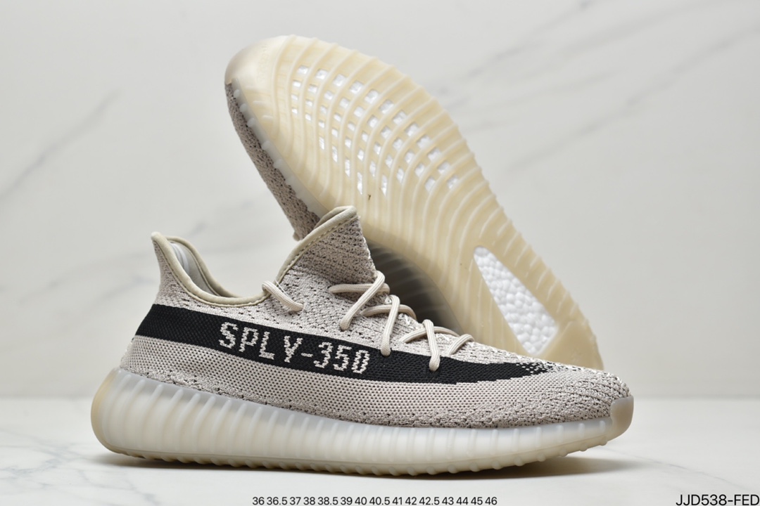 Adidas Adidas Yeezy Boost 350V2 Versatile Lightweight Popcorn Midsole Casual Sports Jogging Shoes GY7164