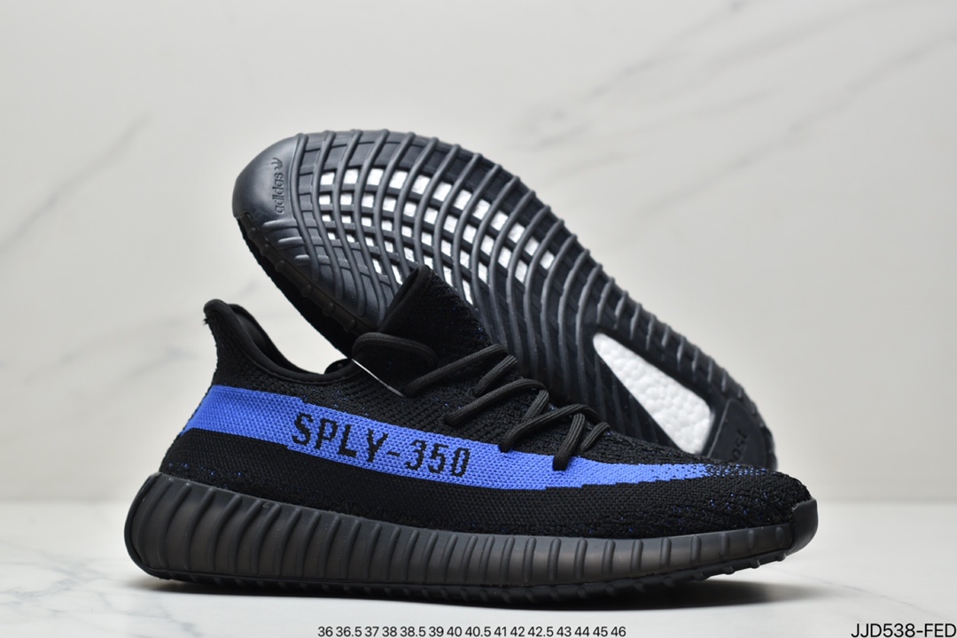 Adidas Adidas Yeezy Boost 350V2 Versatile Lightweight Popcorn Midsole Casual Sports Jogging Shoes GY7164