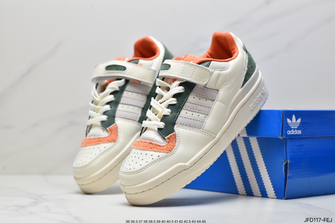 Adidas Adidas Clover Originals Forum 84 Low Roman Series Velcro Low Help