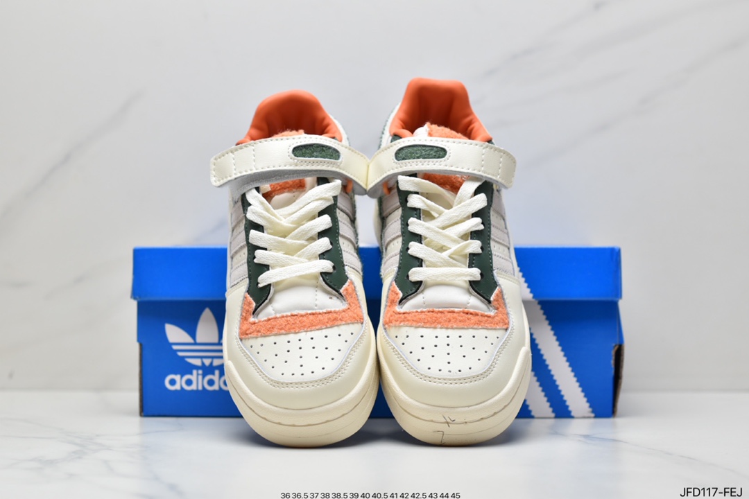 Adidas Adidas Clover Originals Forum 84 Low Roman Series Velcro Low Help