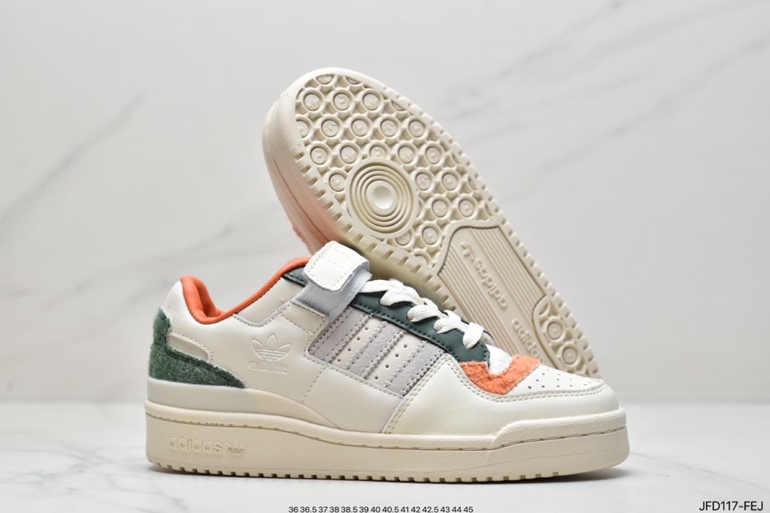 Adidas Adidas Clover Originals Forum 84 Low Roman Series Velcro Low Help