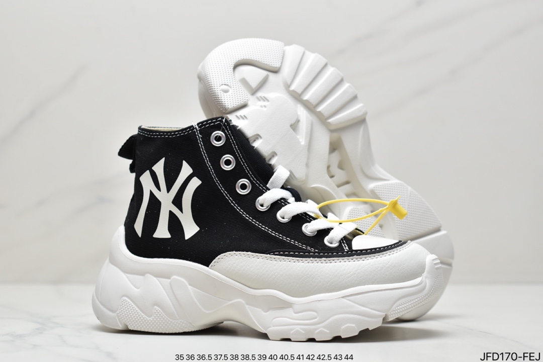 MLB Big Ball Chunky Lite Canvas Low Thick Sole Daddy Series High Top