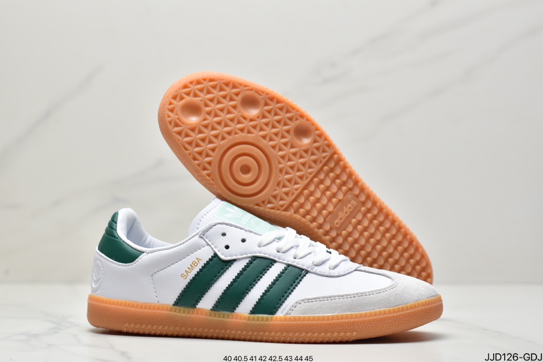 130 阿迪达斯Adidas三叶草 Originals Samba Vegan OG桑巴舞系列FW2432