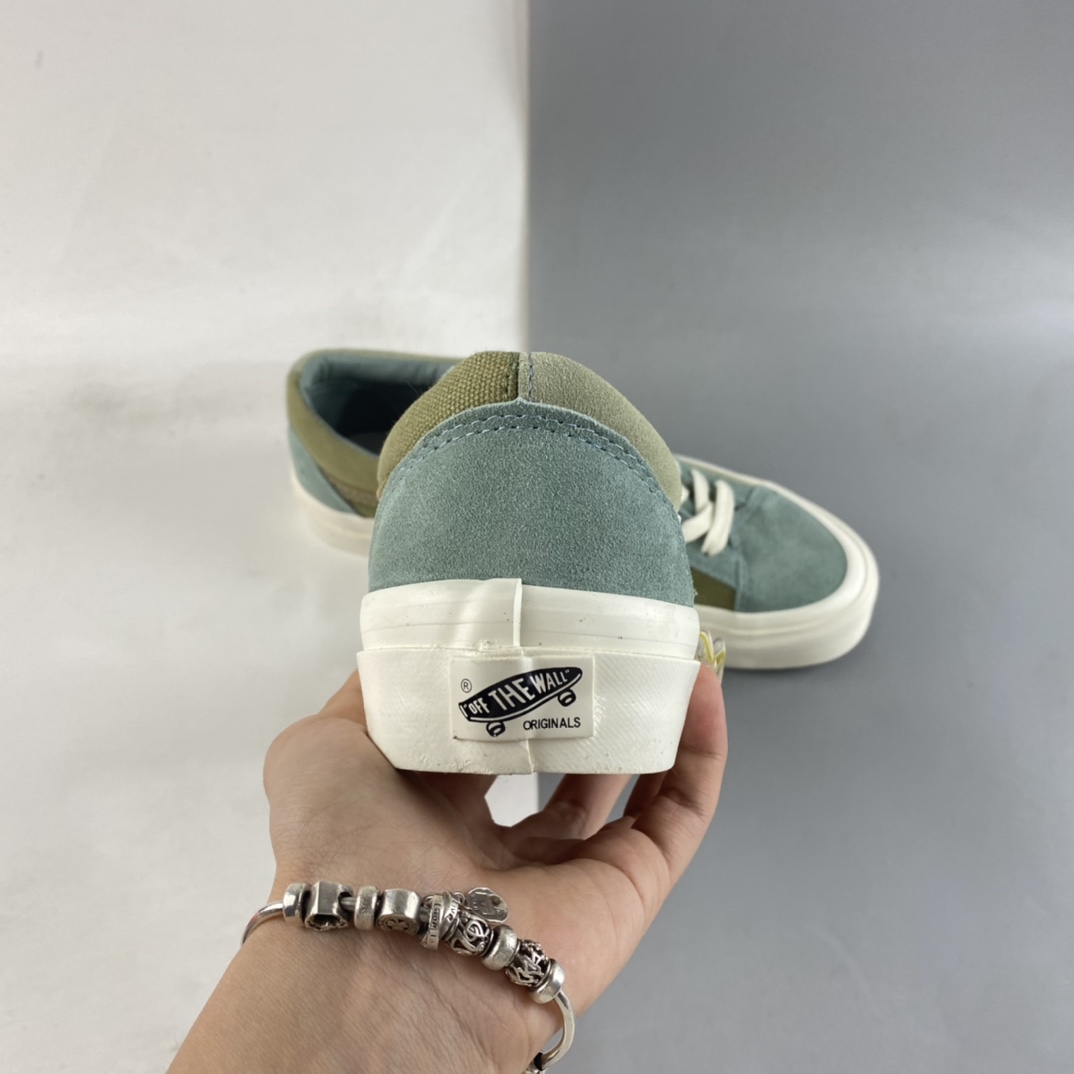 Notre x Norte ”Handshake” Collaborative Matcha Green Low-Top Casual Sneakers VN0A4BVEGRN