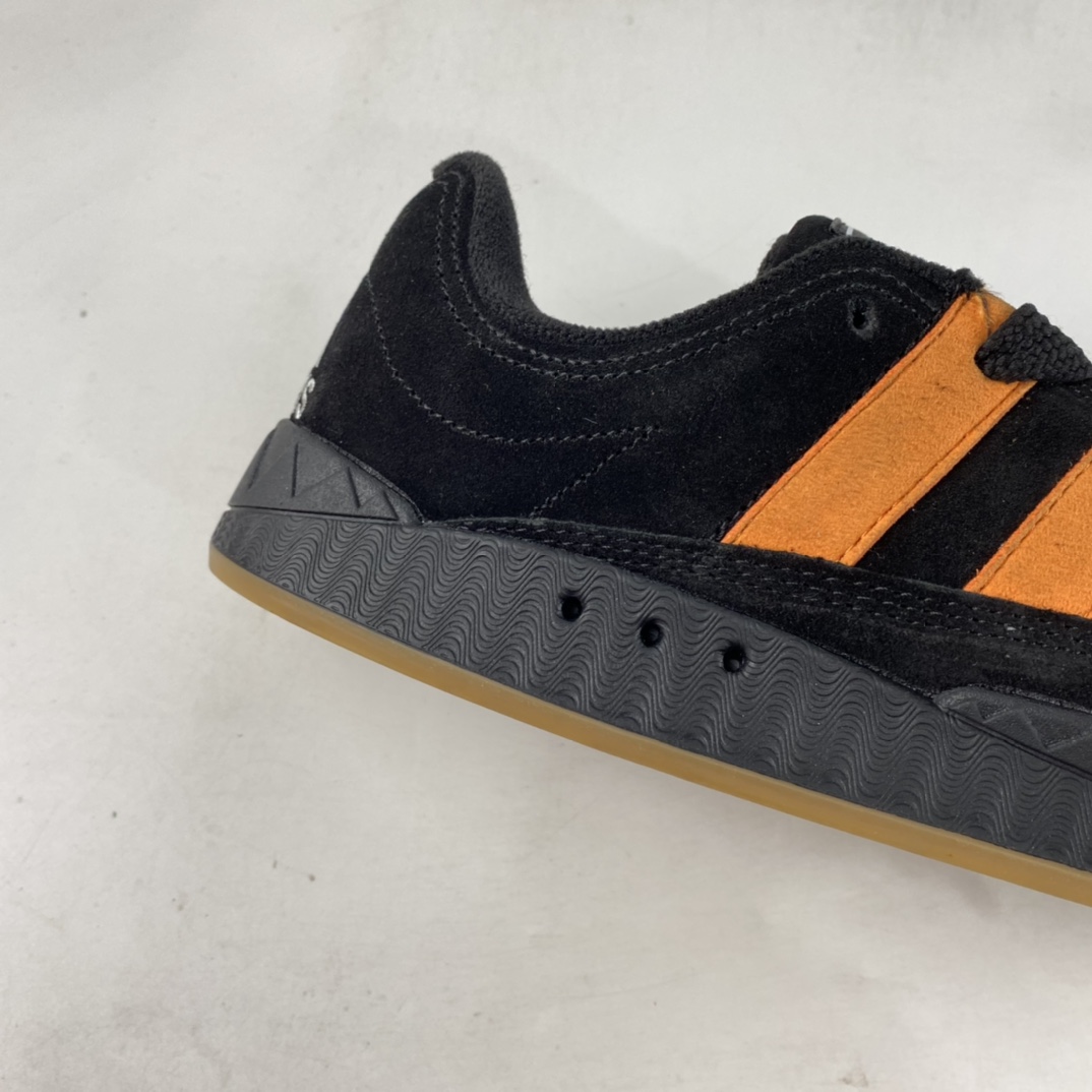 P180  JamalSmith x Adidas Adimatic Low”Black/Orange”蒂马奇系列鞋板“翻黑毛橙”GX8976