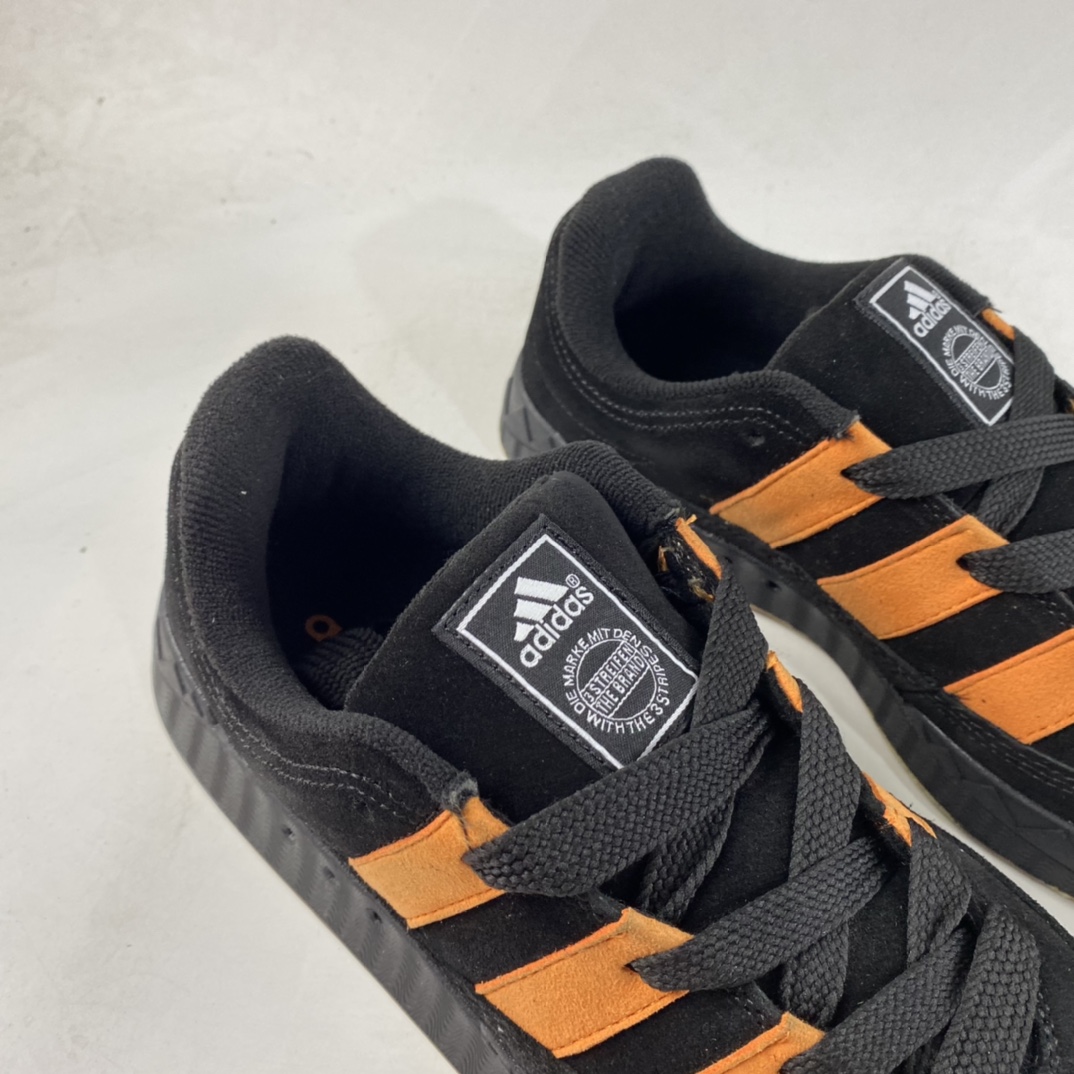 P180  JamalSmith x Adidas Adimatic Low”Black/Orange”蒂马奇系列鞋板“翻黑毛橙”GX8976