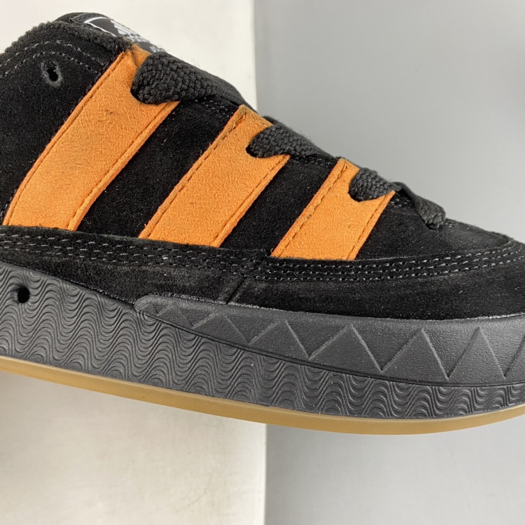 P180  JamalSmith x Adidas Adimatic Low”Black/Orange”蒂马奇系列鞋板“翻黑毛橙”GX8976